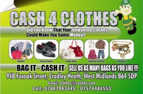CASH 4 CLOTHES…£5-£10/10Kg…
